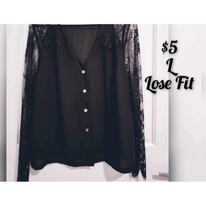 Black dressy button up